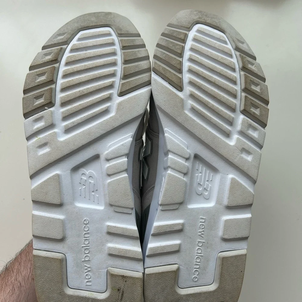 New Balance Gray and White Athletic Shoes - Picture 4 of 7